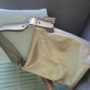 Silver Coach bag